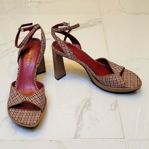 Nine west; 7.5; multi colored heels